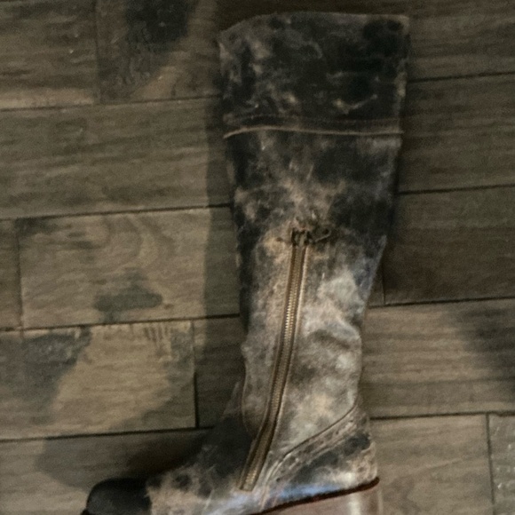 Make Offer:) Bed Stu, Tall Black Distressed Boots, Sz 7.5, Worn twice - Picture 4 of 8